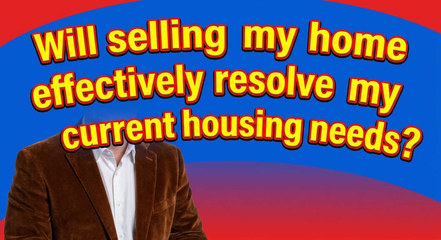 "Will selling my home effectively resolve my current housing needs?" 