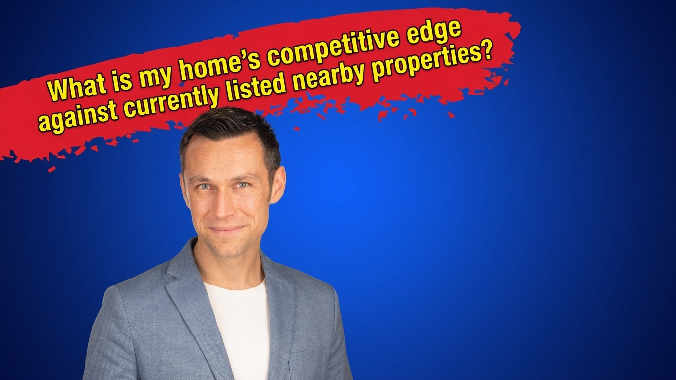 "What is my home's competitive edge against currently listed nearby properties?" 