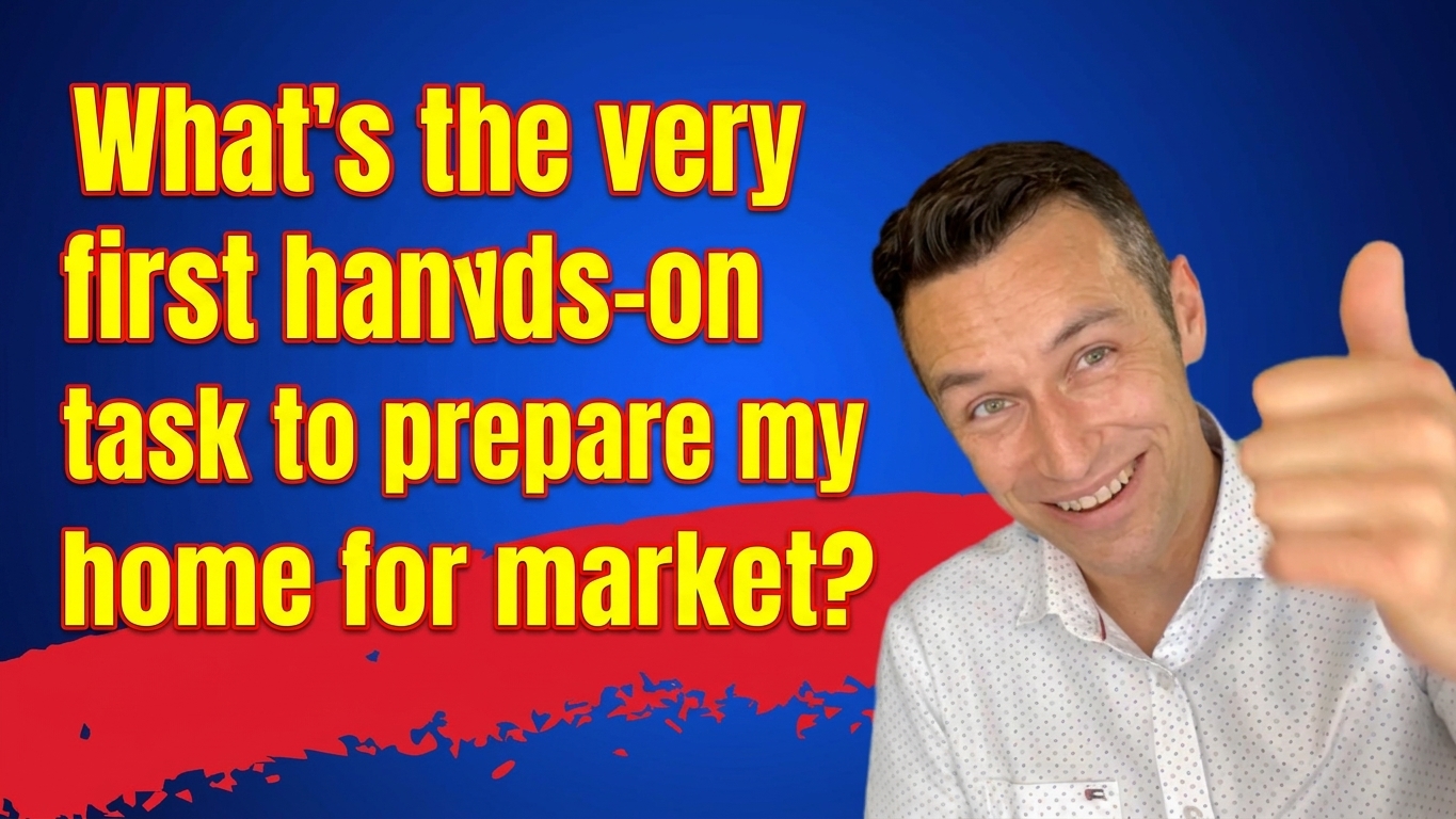 "What's the very first hands-on task to prepare my home for market?" 